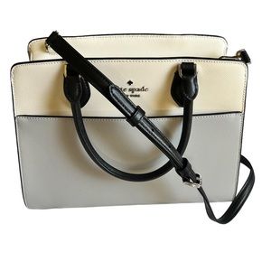 NWT AUTHENTIC KATE SPADE Platinum Madison Colorblock Saffiano